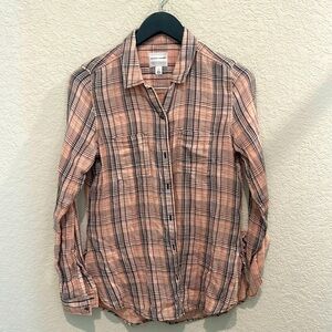 Melrose and market plaid shirt womens XS